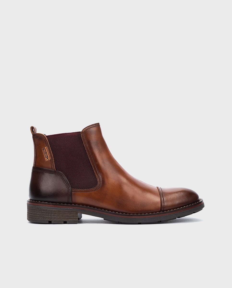 Botas de hombre de piel con plantilla extraíble - Pikolinos - Marrón Marrón-1