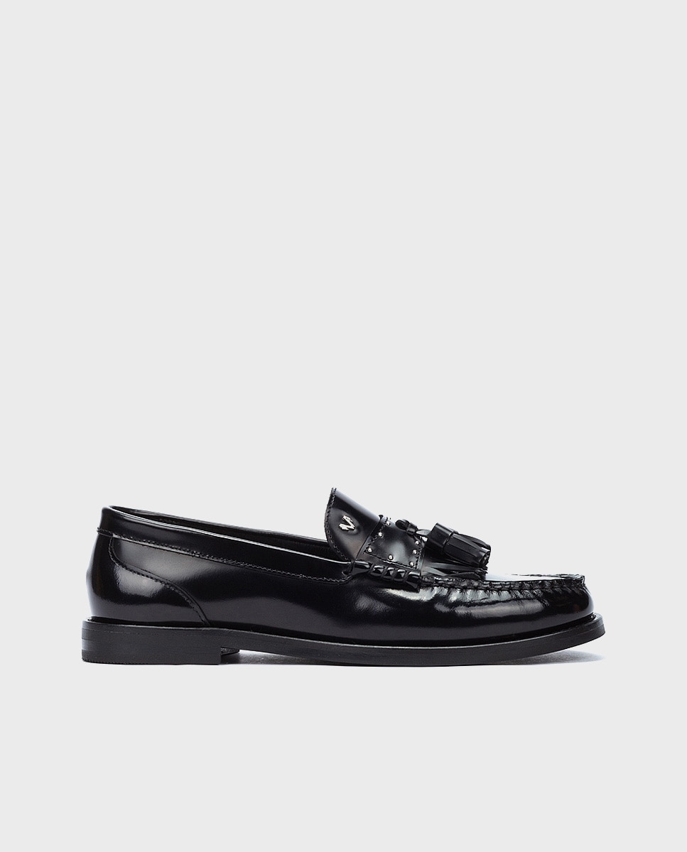 Mocasines de mujer de piel con plantilla acolchada - Martinelli - Negro Negro-1