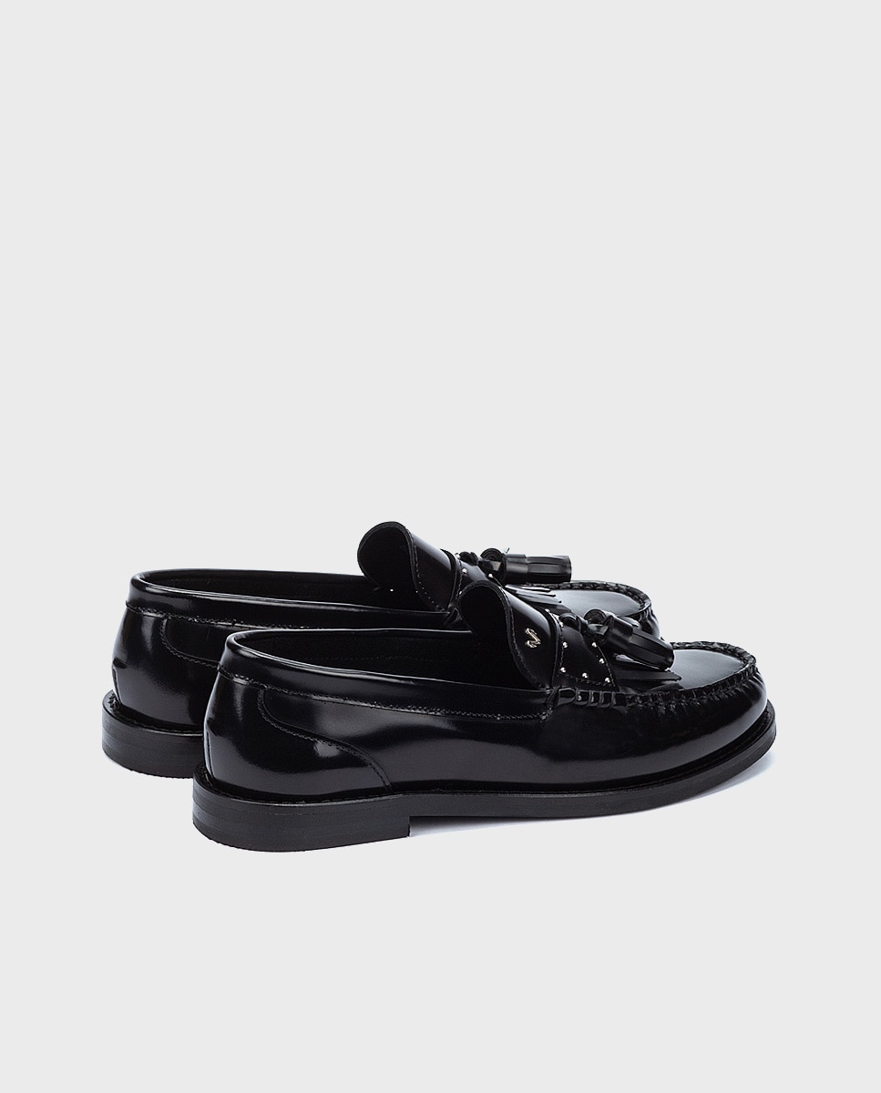 Mocasines de mujer de piel con plantilla acolchada - Martinelli - Negro Negro-2
