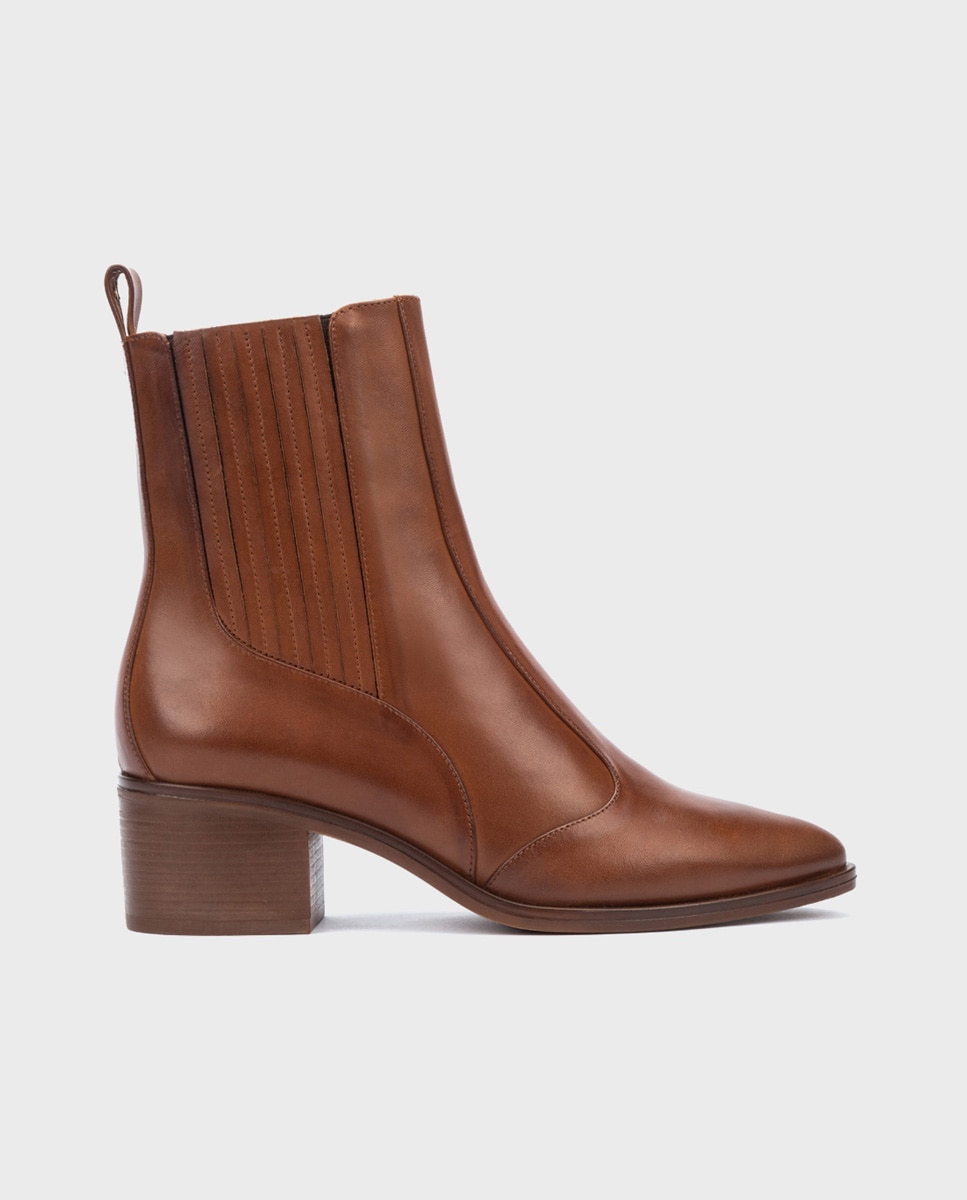 Botines de piel para mujer - Martinelli - Marrón Marrón-1