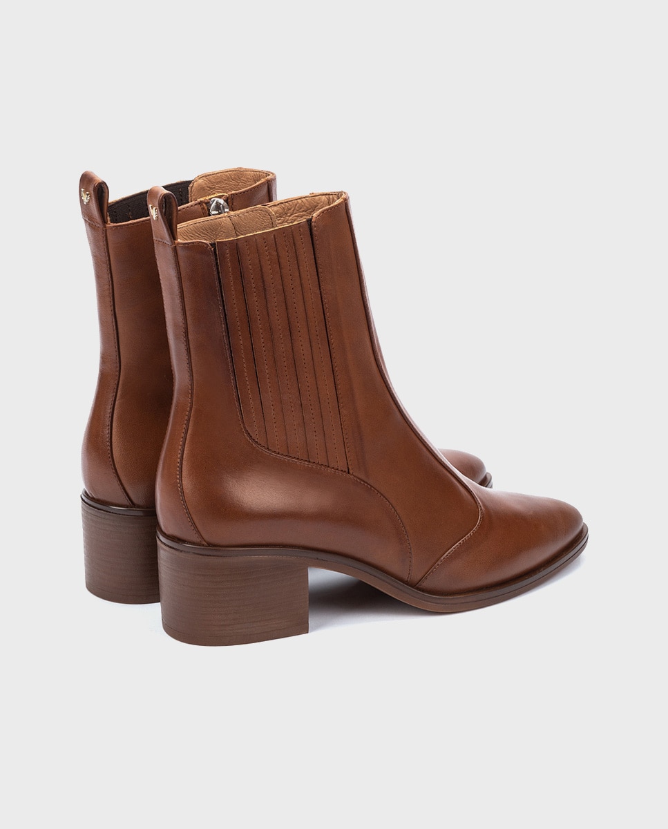 Botines de piel para mujer - Martinelli - Marrón Marrón-3