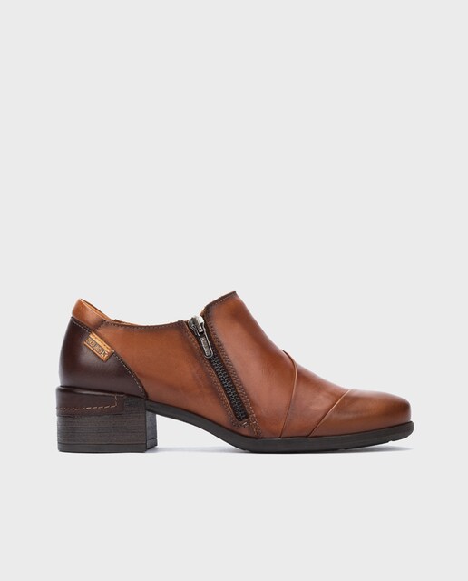 Imagen 0 de Zapatos de salón de mujer de piel con crremallera lateral