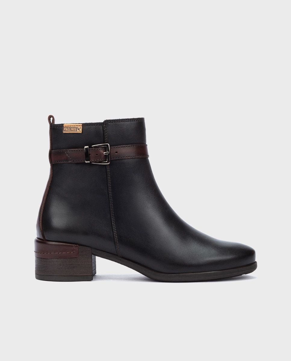 Botines de mujer de piel con cremallera · Pikolinos · El Corte Inglés