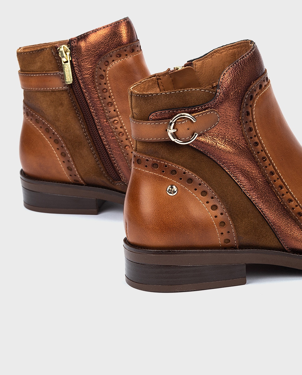 Botines de mujer de piel con cremallera · Pikolinos · El Corte Inglés