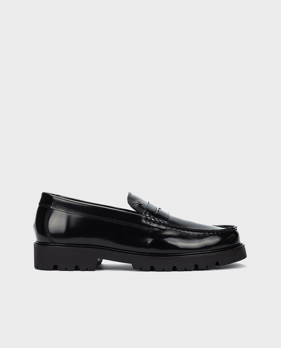 Mocasines de hombre de piel con plantilla de gel extraíble