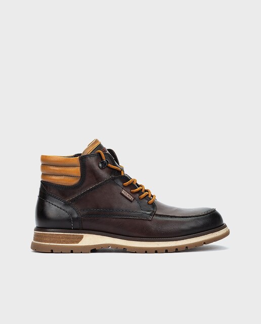 Imagen 0 de Botines de hombre de piel con plantilla acolchada