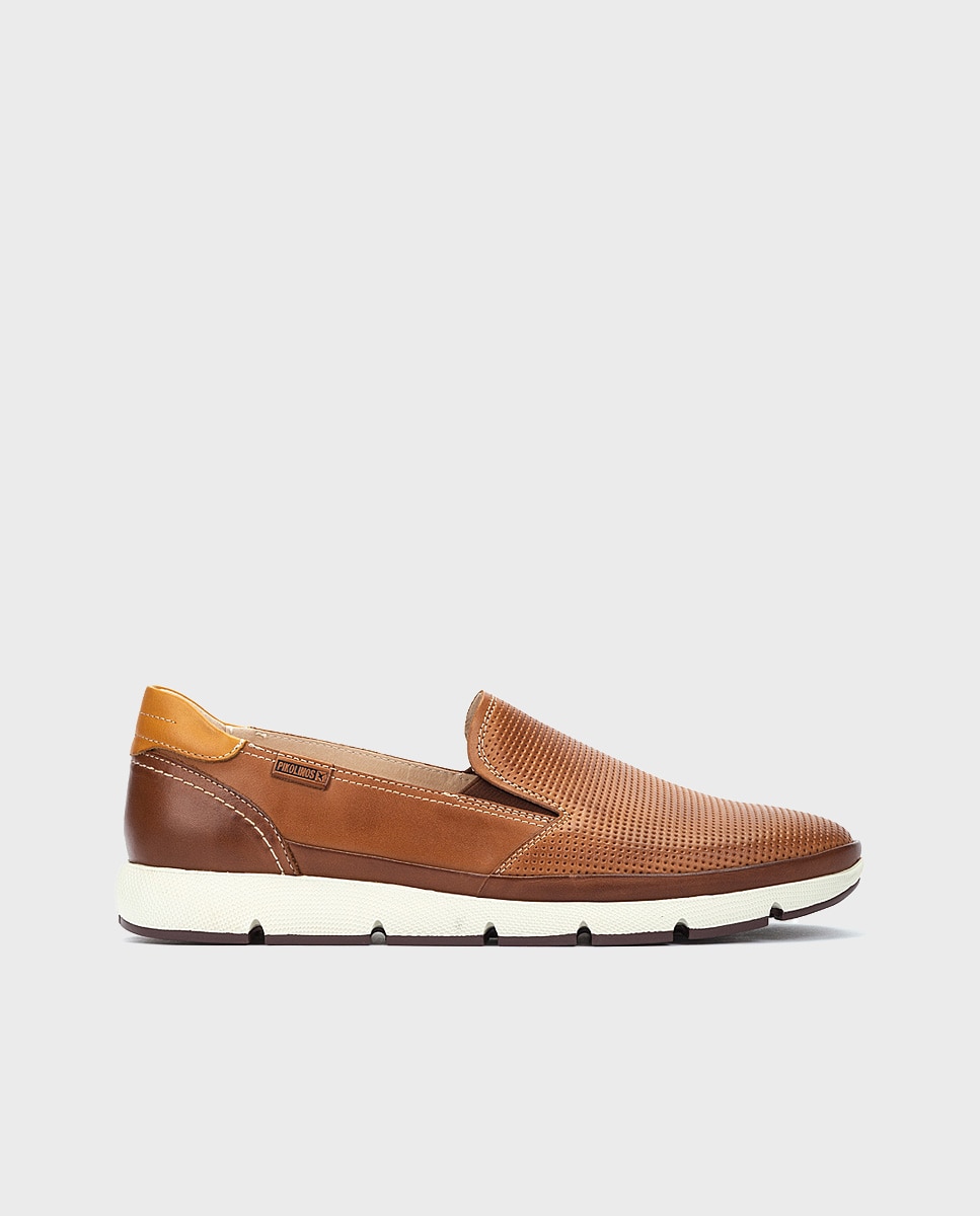 Pikolinos - Mocasines de hombre de piel con elásticos.