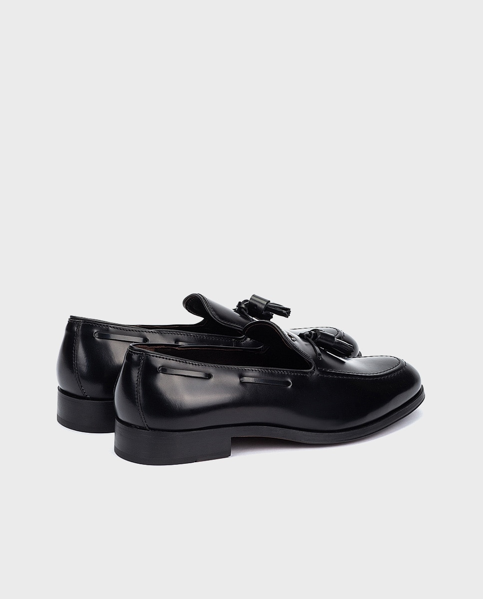 Mocasines de hombre de piel con borlas - Martinelli - Negro Negro-2