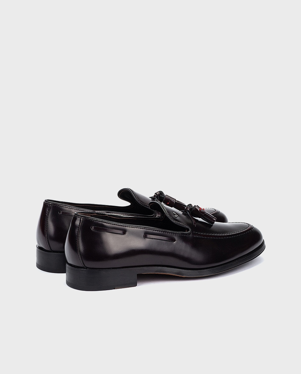 Mocasines de hombre de piel con borlas - Martinelli - Burdeos Burdeos-2