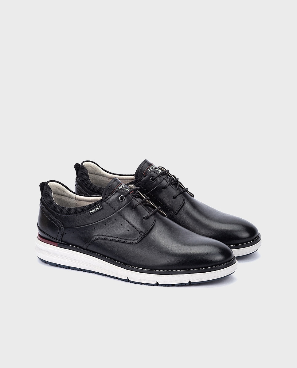 Zapatos de cordones y bluchers de hombre de piel - Pikolinos - Negro Negro-3