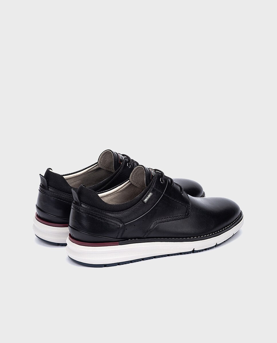 Zapatos de cordones y bluchers de hombre de piel - Pikolinos - Negro Negro-2