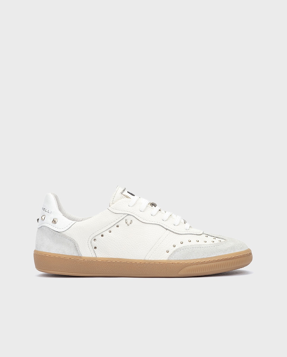 Martinelli - Zapatillas de mujer de piel con cordones en color blanco.