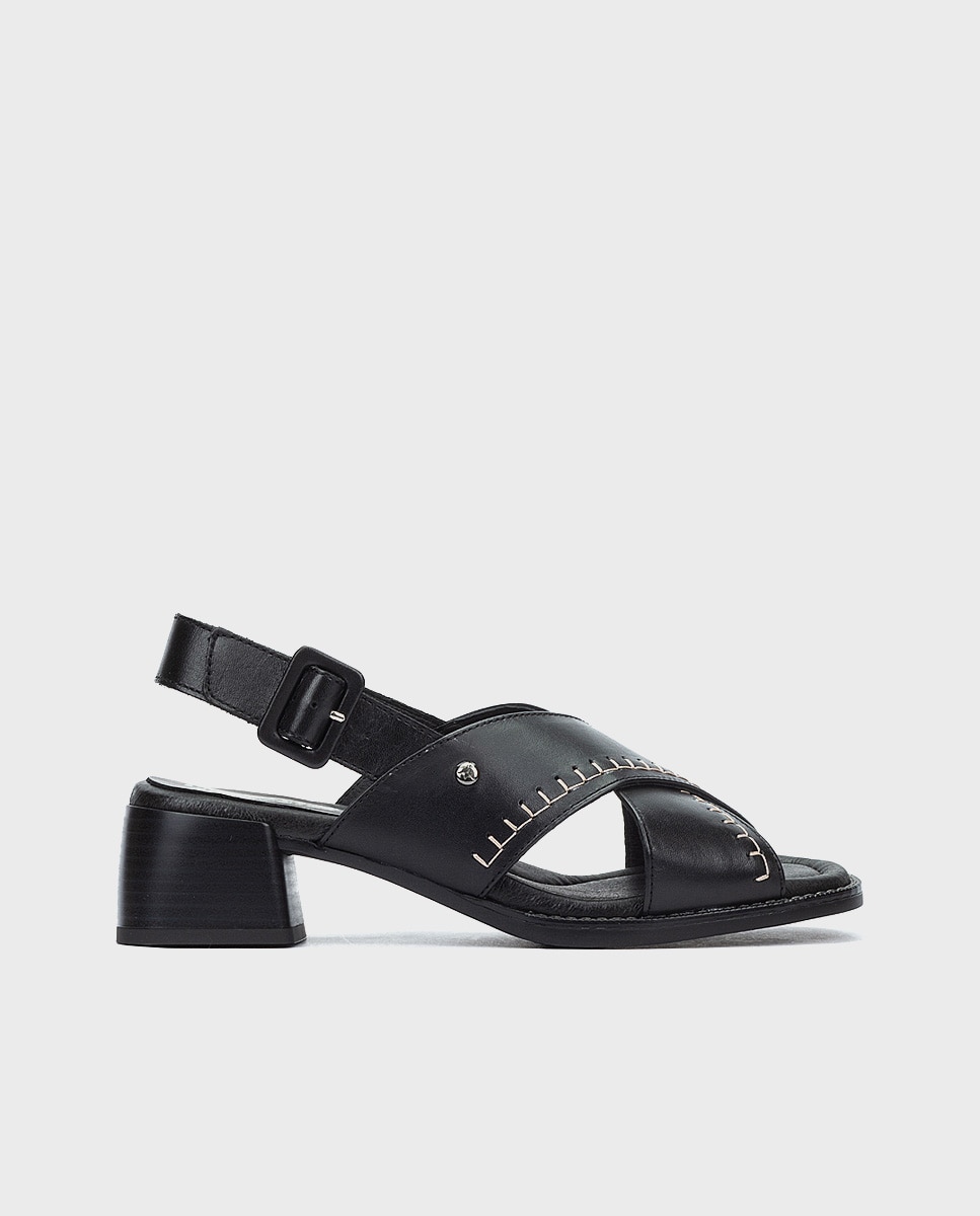 Pikolinos - Sandalias de mujer de piel con cierre de hebilla.