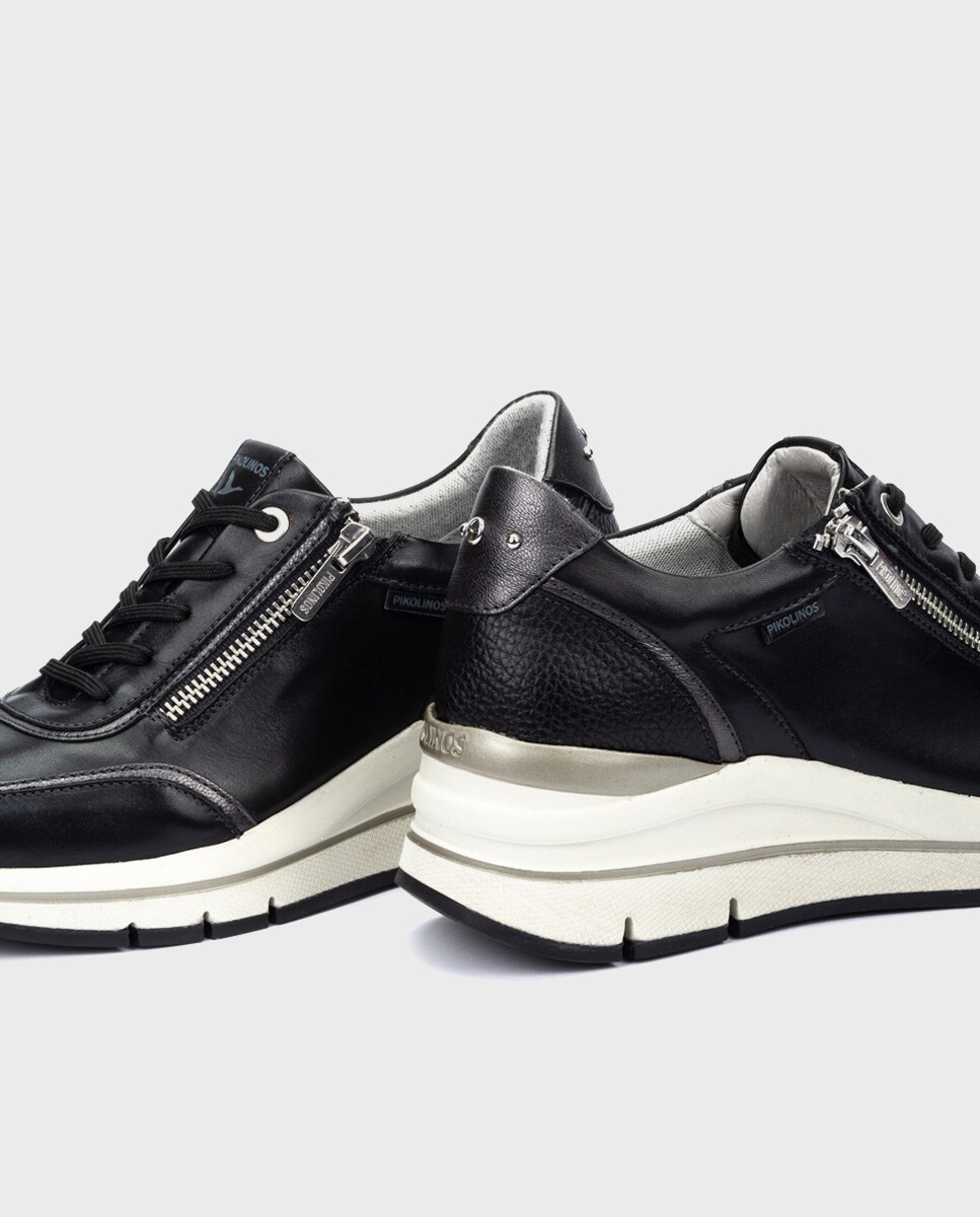 Zapatillas de mujer de piel con plantilla Memory Foam y suela