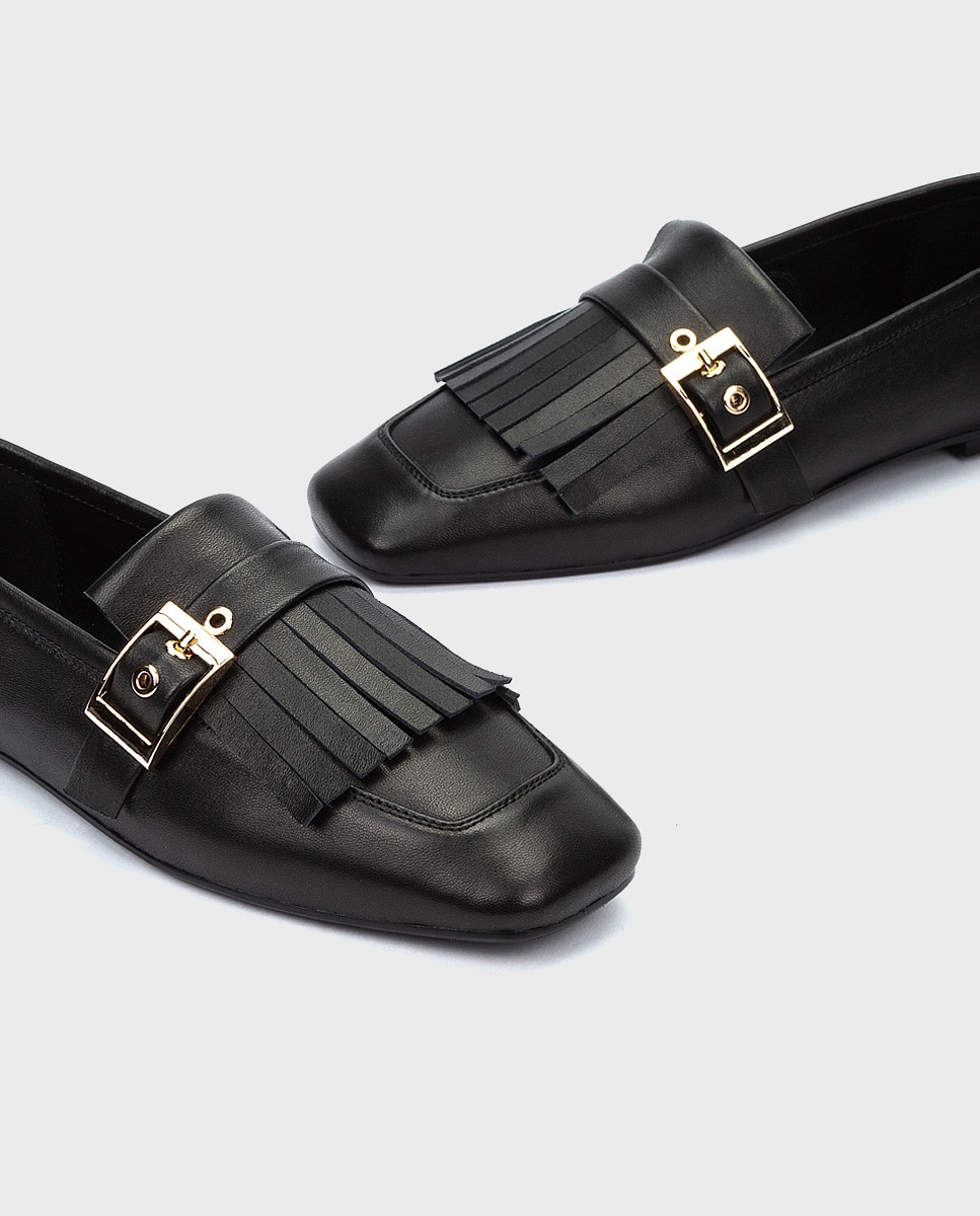 Bailarinas de mujer de piel con plantilla acolchada - Martinelli - Negro Negro-4