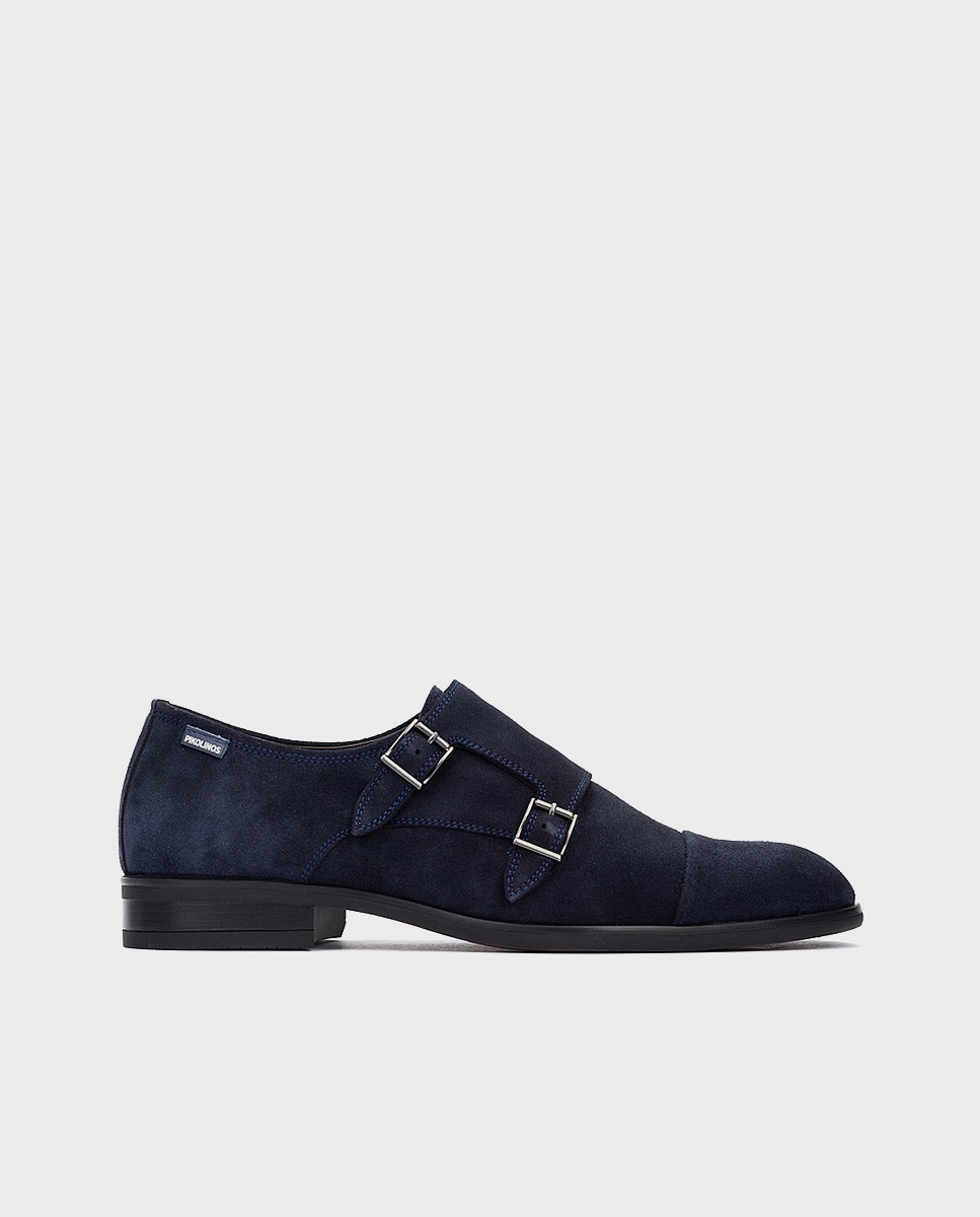 Imagen 1 de Zapatos con hebillas de hombre de piel con plantilla extraíble - Pikolinos - Azul Azul
