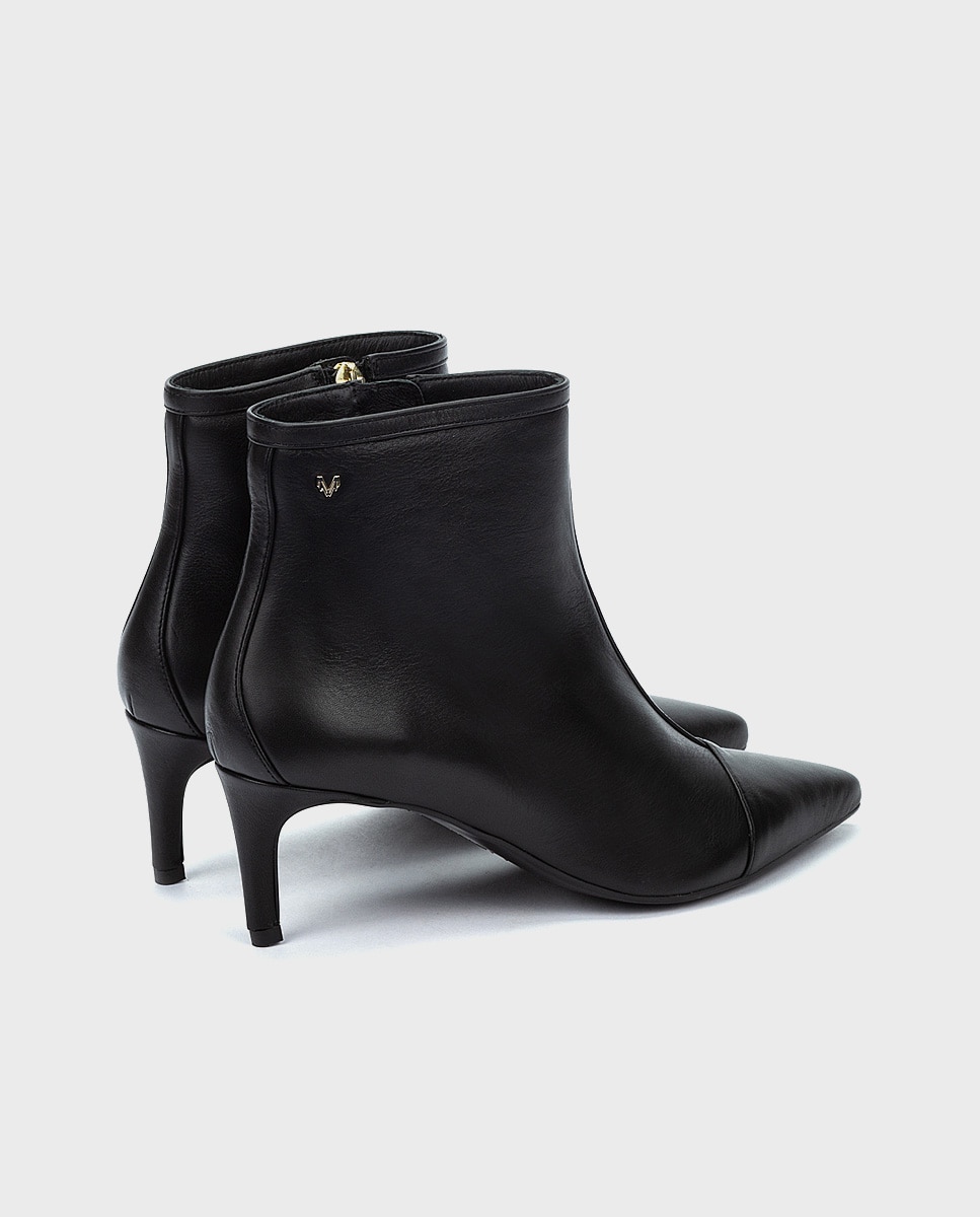 Botines de mujer de piel con cremallera - Martinelli - Negro Negro-2