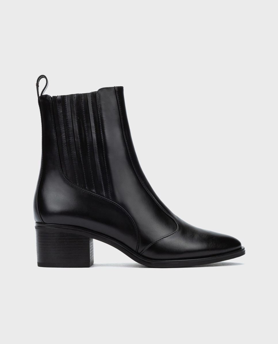 Botines de piel para mujer - Martinelli - Negro Negro-1