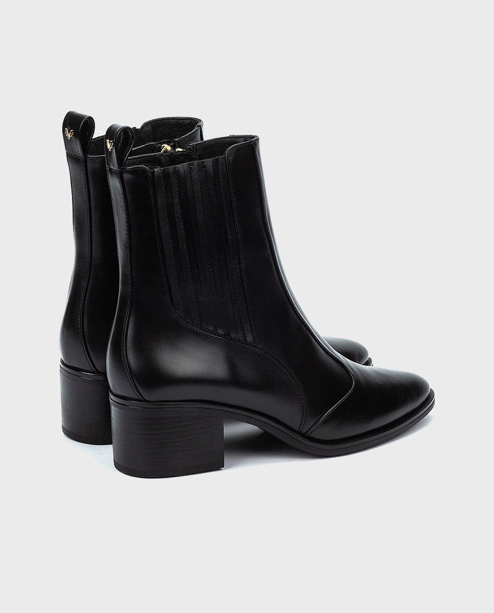 Botines de piel para mujer - Martinelli - Negro Negro-2