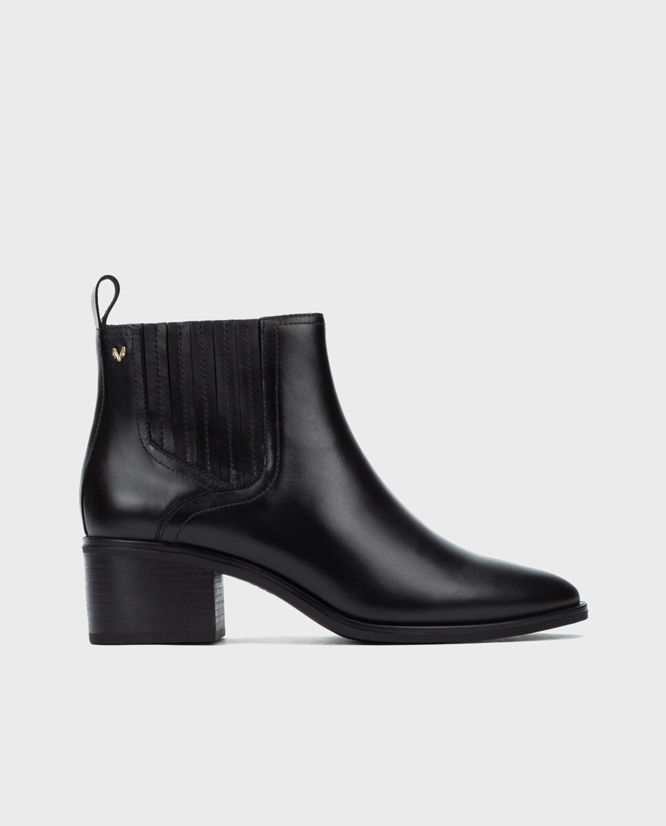Botines de mujer de piel - Martinelli - Negro Negro-1