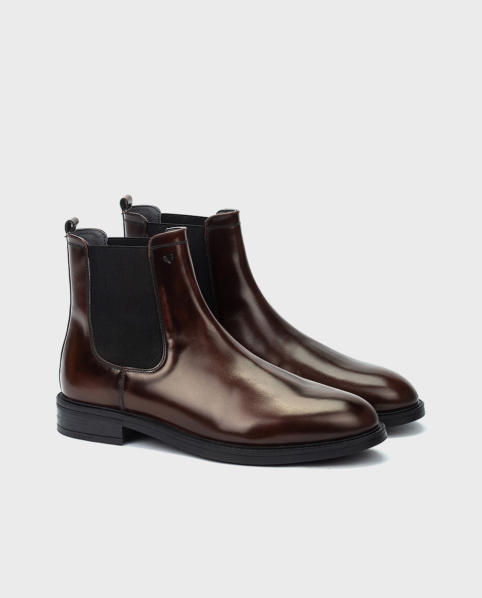 Botas y Botines de hombre de piel con elástico en color - Martinelli - Marrón Marrón-3