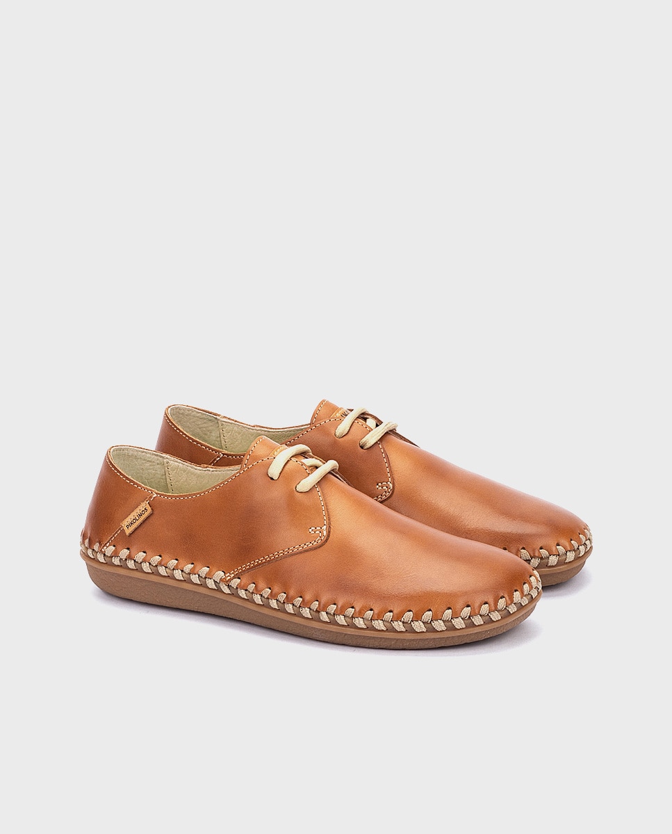 Zapatos planos de piel unisex - Pikolinos - Marrón Marrón-3