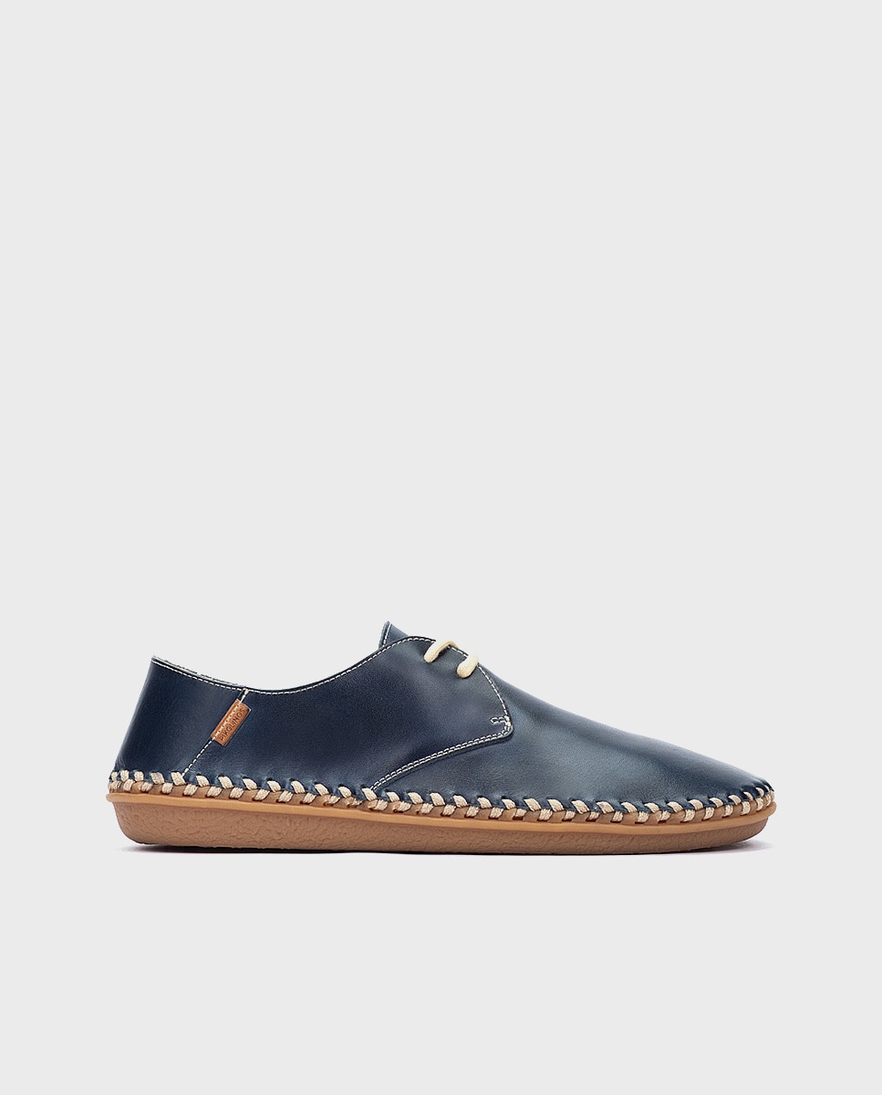 Zapatos planos de piel unisex - Pikolinos - Azul Azul-1