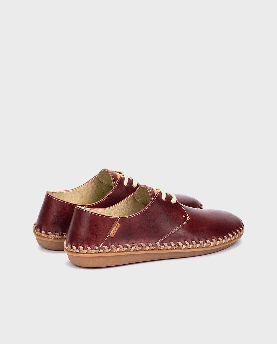 Zapatos planos de piel unisex - Pikolinos - Granate Granate-2