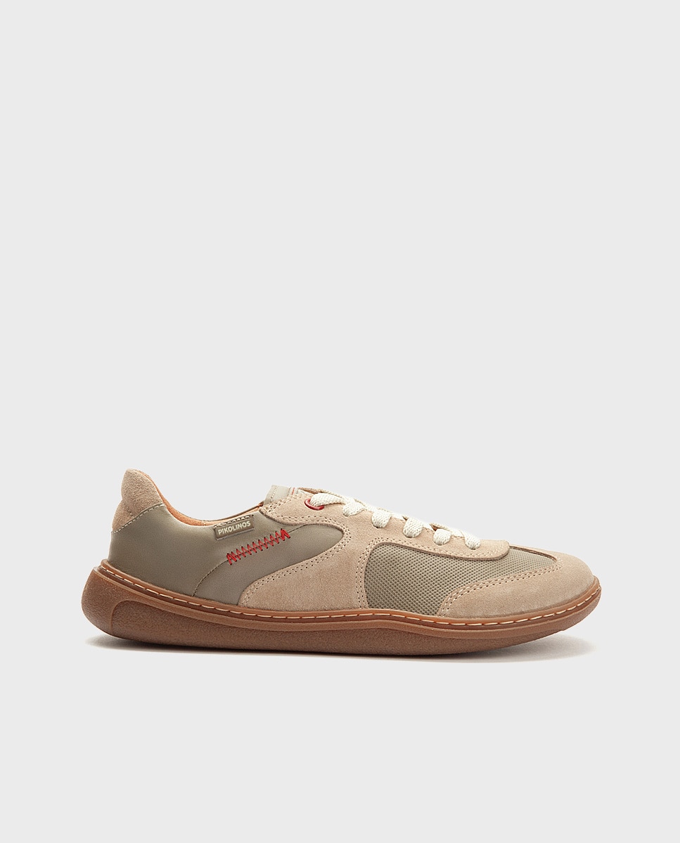 Zapatillas de piel barefoot unisex - Pikolinos - Verde Verde-1