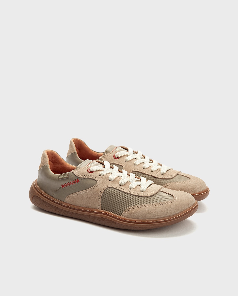 Zapatillas de piel barefoot unisex - Pikolinos - Verde Verde-4
