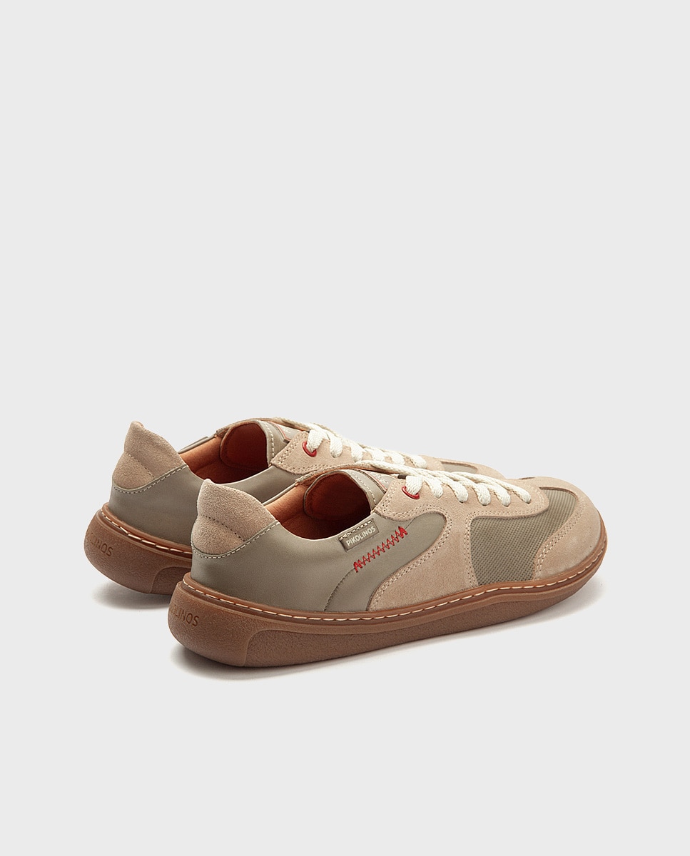 Zapatillas de piel barefoot unisex - Pikolinos - Verde Verde-3