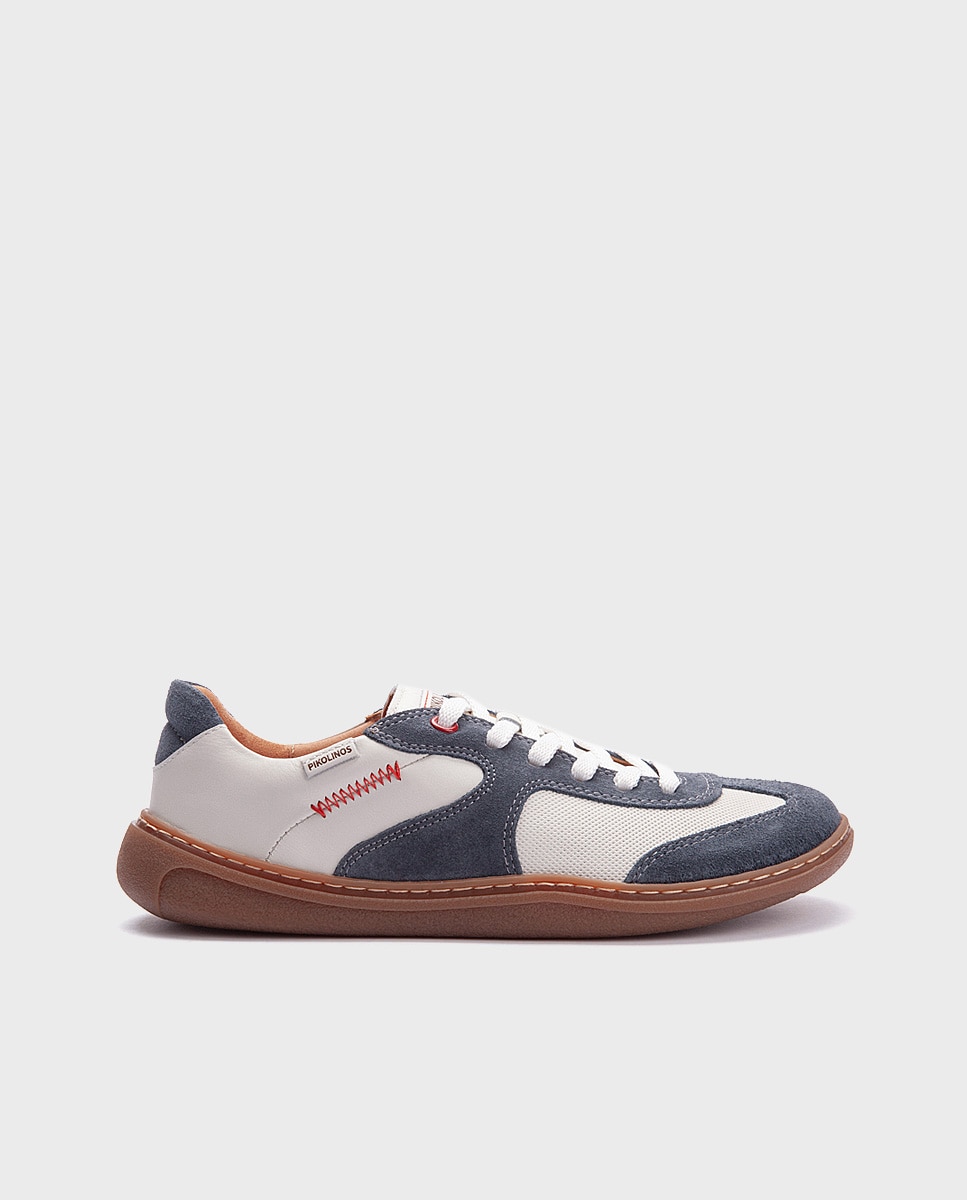 Zapatillas de piel barefoot unisex - Pikolinos - Blanco Blanco-1