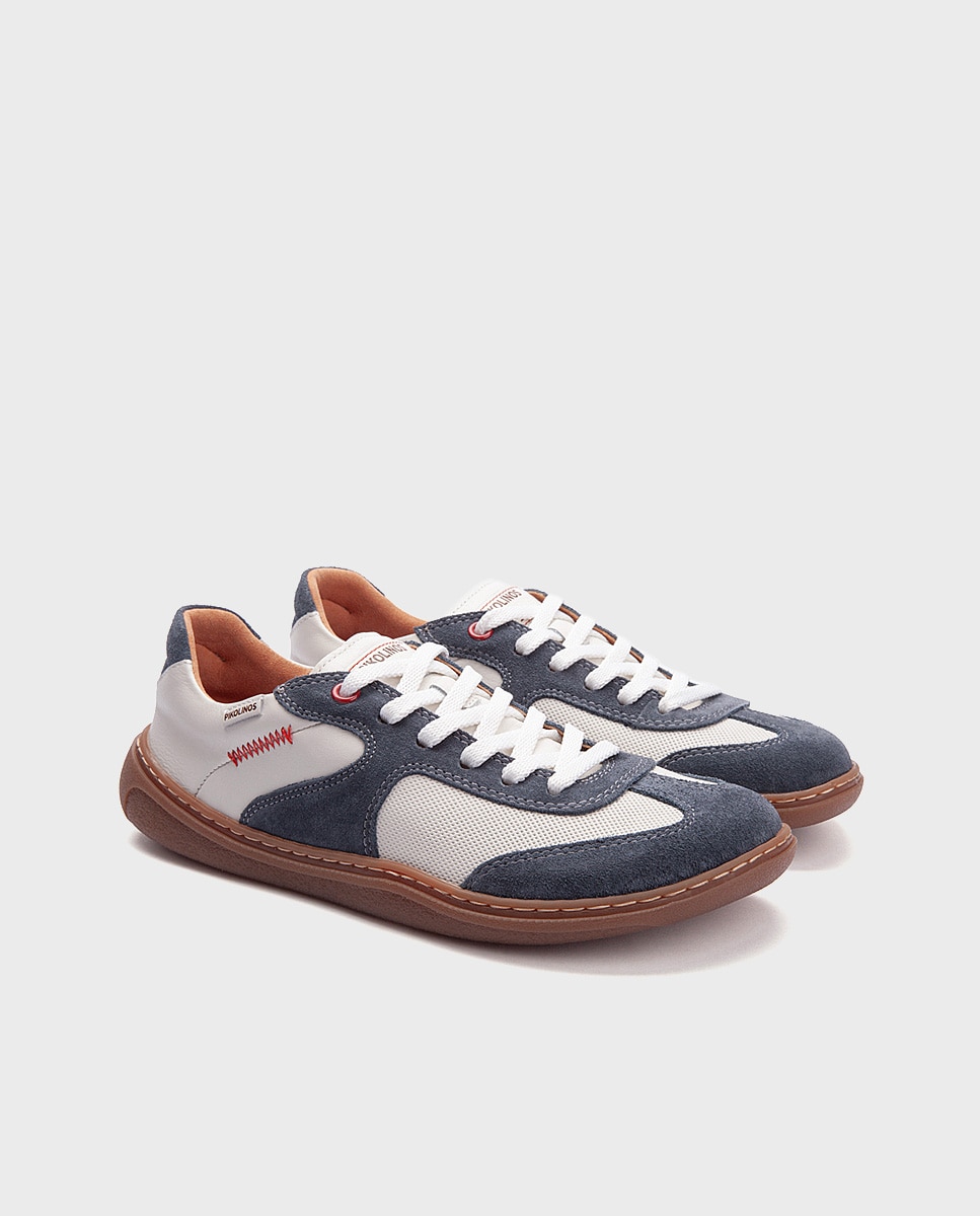 Zapatillas de piel barefoot unisex - Pikolinos - Blanco Blanco-4