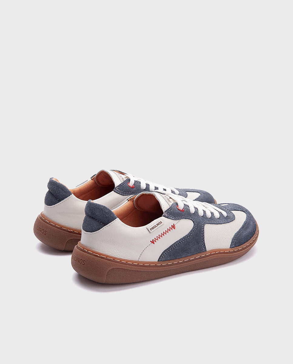 Zapatillas de piel barefoot unisex - Pikolinos - Blanco Blanco-3