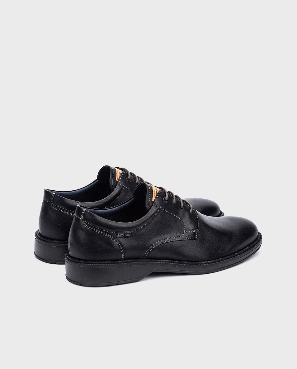 Zapatos de cordones de hombre de piel en color Marrón - Pikolinos - Negro Negro-2