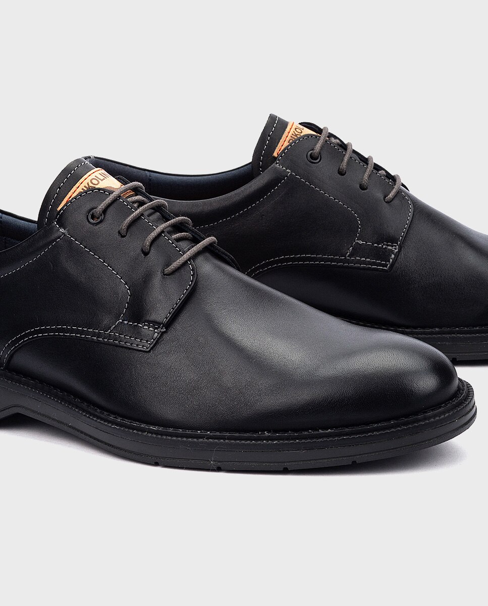 Zapatos de cordones de hombre de piel en color Marrón - Pikolinos - Negro Negro-4