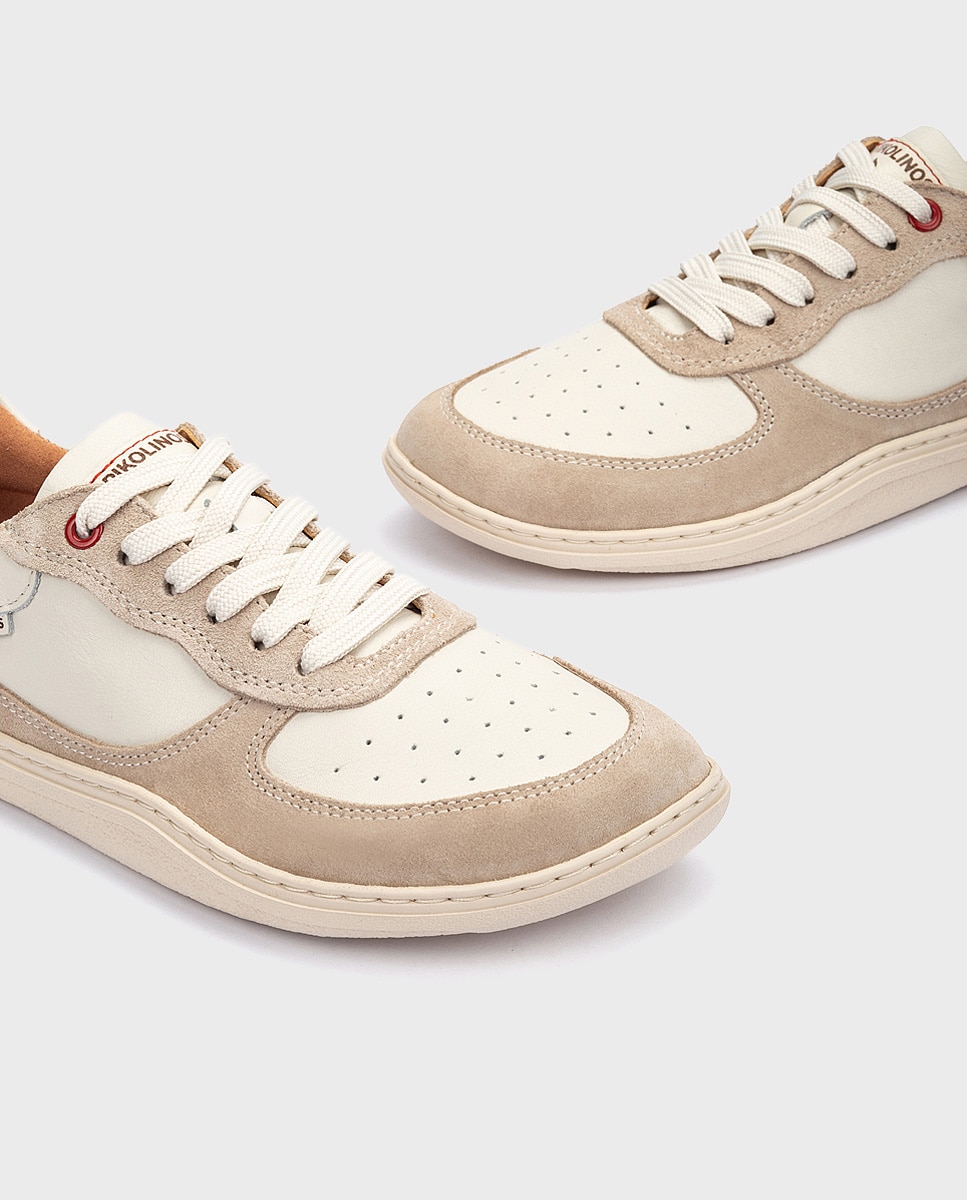 Zapatillas de piel barefoot unisex - Pikolinos - Blanco Blanco-5