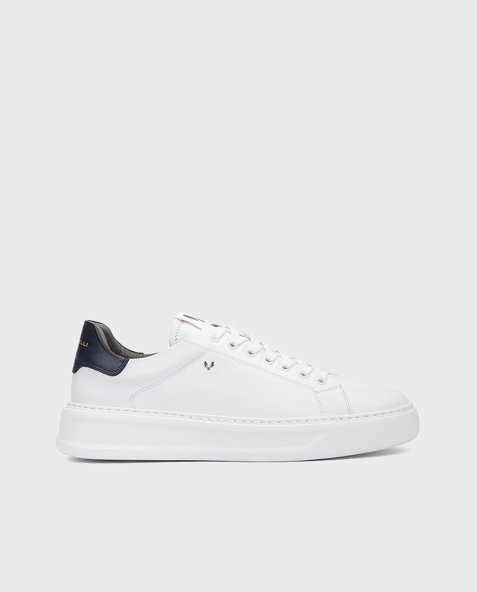Imagen 1 de Zapatillas de hombre de piel en color Blanco Blanco