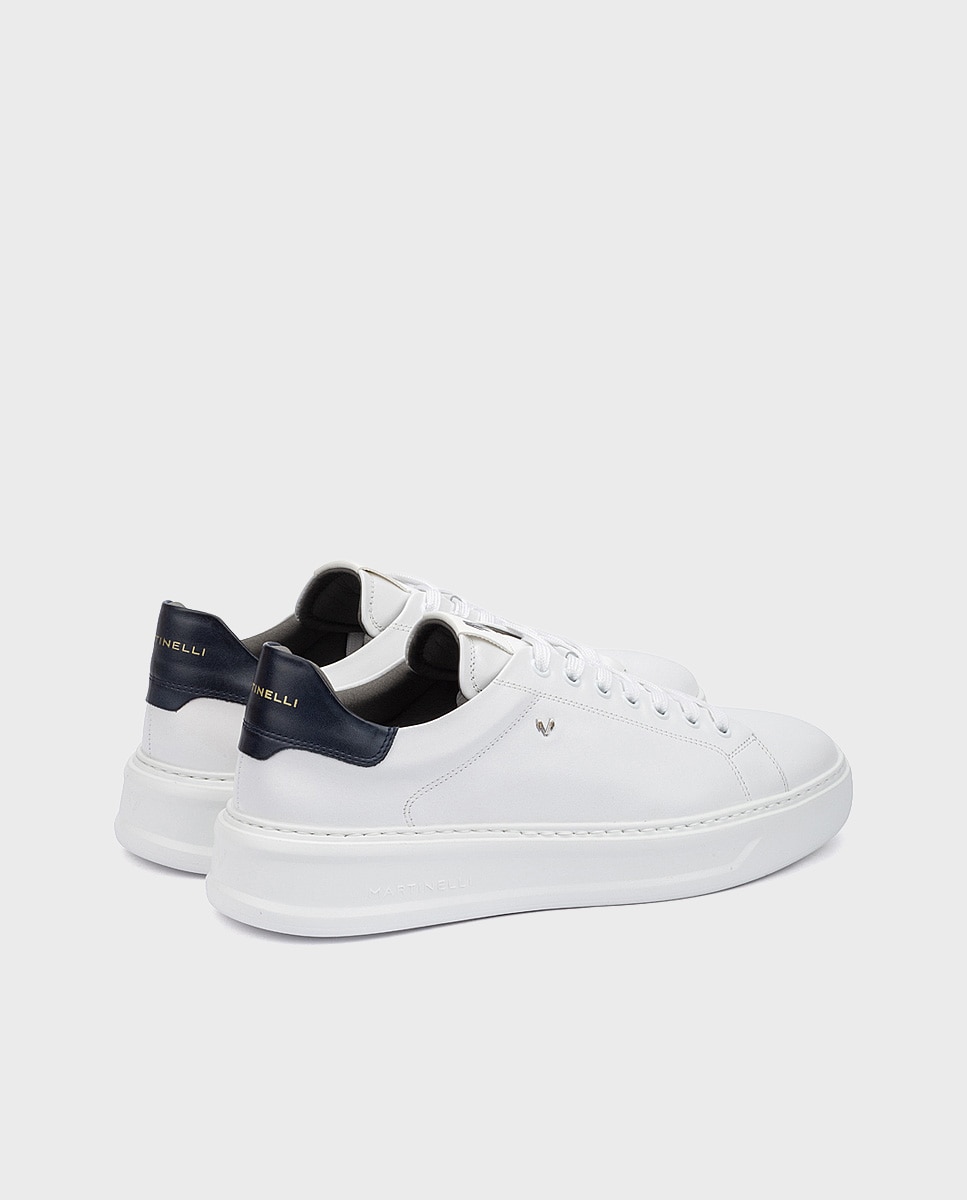 Imagen 3 de Zapatillas de hombre de piel en color - Martinelli - Blanco Blanco