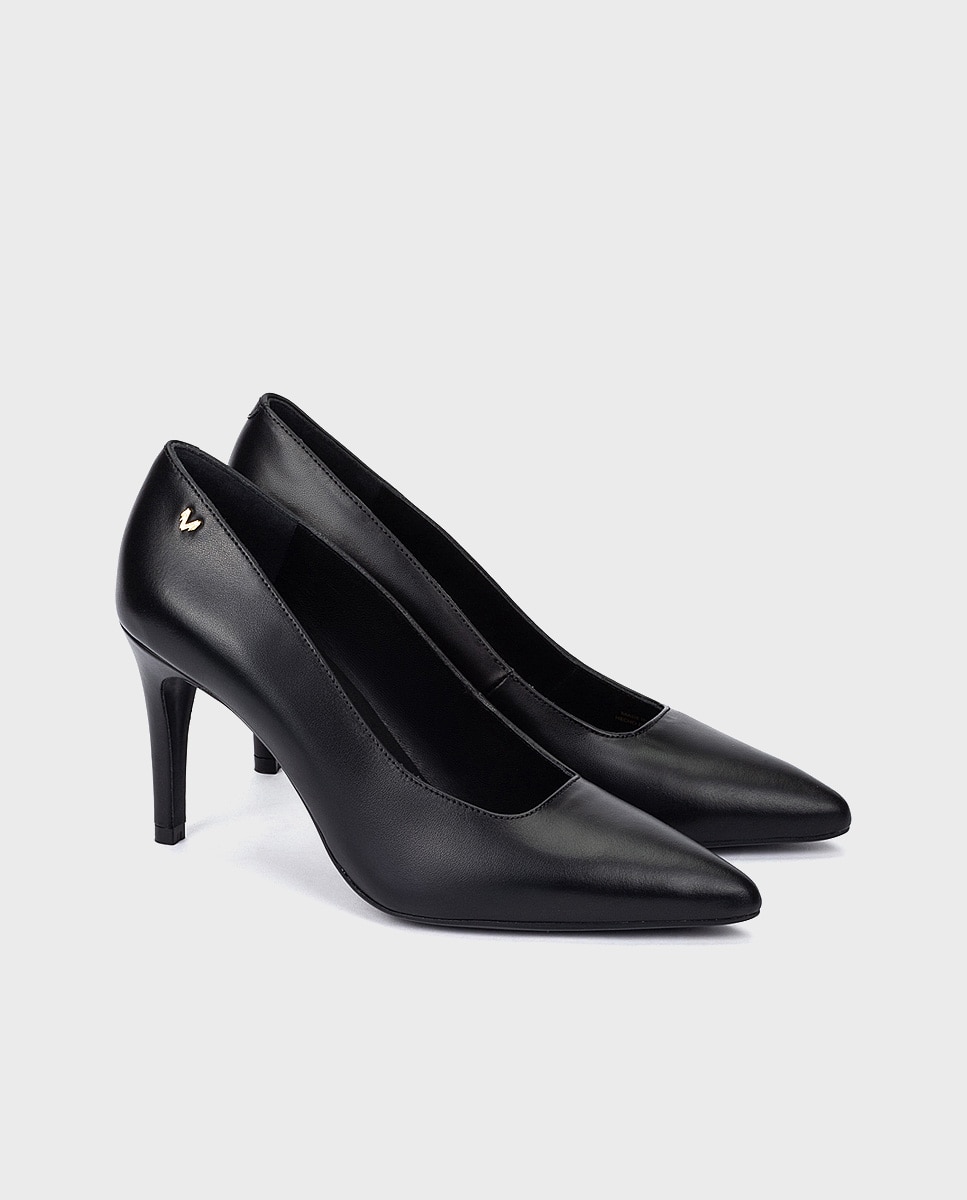 Zapatos de tacón de mujer de piel con plantilla acolchada - Martinelli - Negro Negro-3