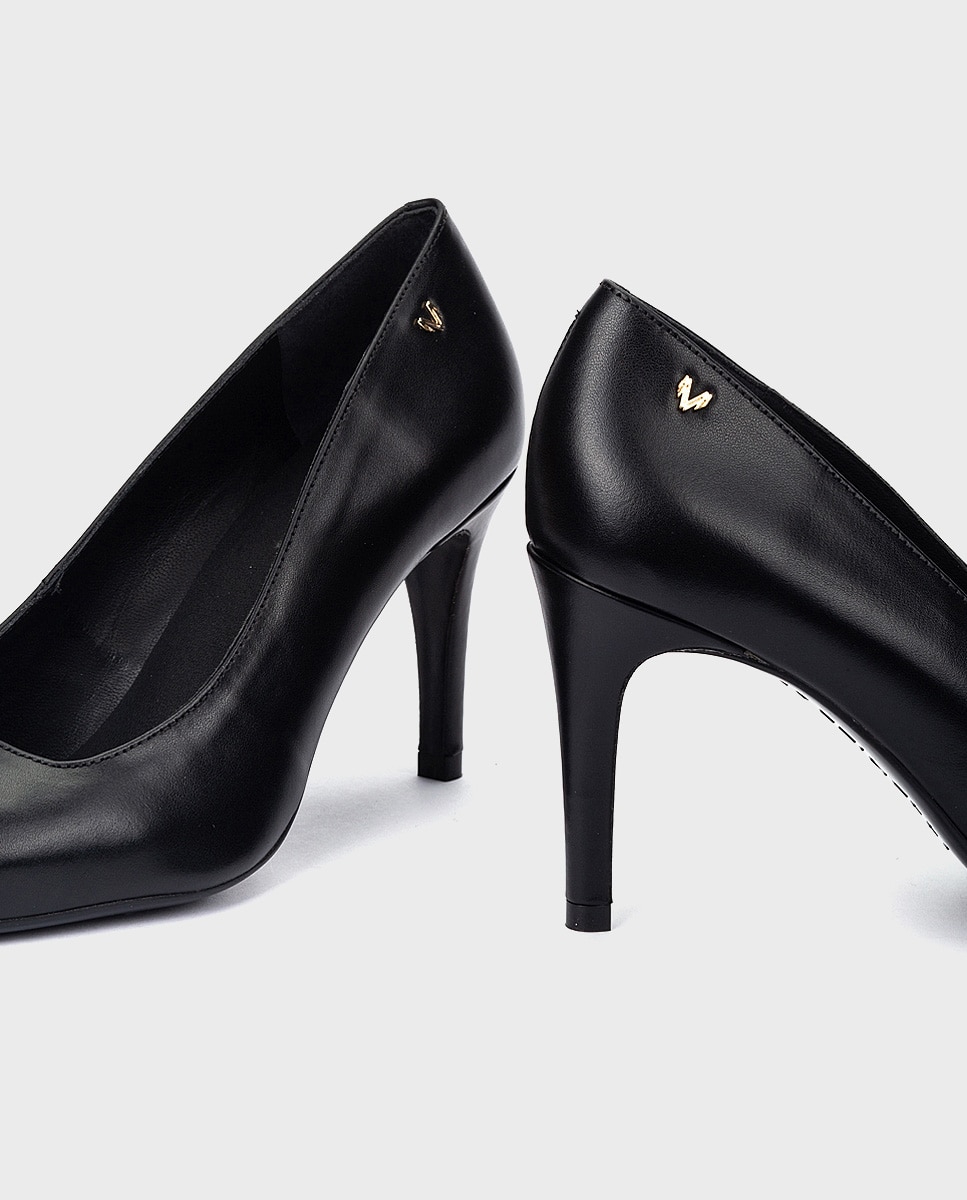 Zapatos de tacón de mujer de piel con plantilla acolchada - Martinelli - Negro Negro-4