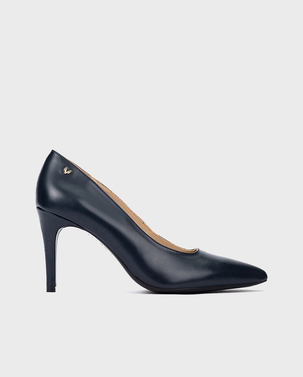Zapatos de tacón de mujer de piel con plantilla acolchada - Martinelli - Azul marino Azul marino-1