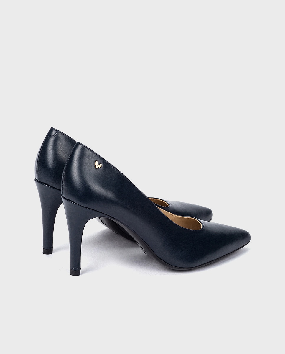 Zapatos de tacón de mujer de piel con plantilla acolchada - Martinelli - Azul marino Azul marino-2
