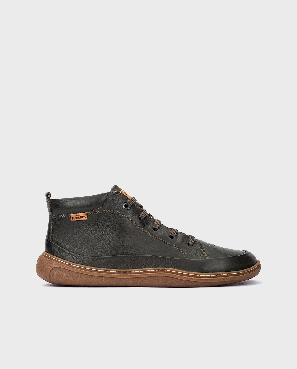 Botines unisex de piel Barefoot unisex - Pikolinos - Verde Verde-1