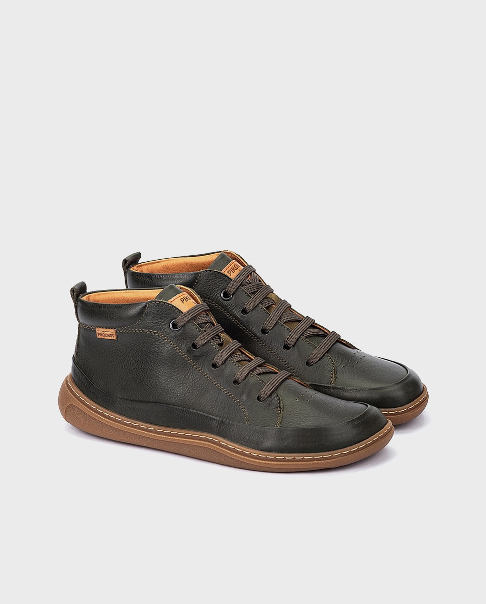 Botines unisex de piel Barefoot unisex - Pikolinos - Verde Verde-4