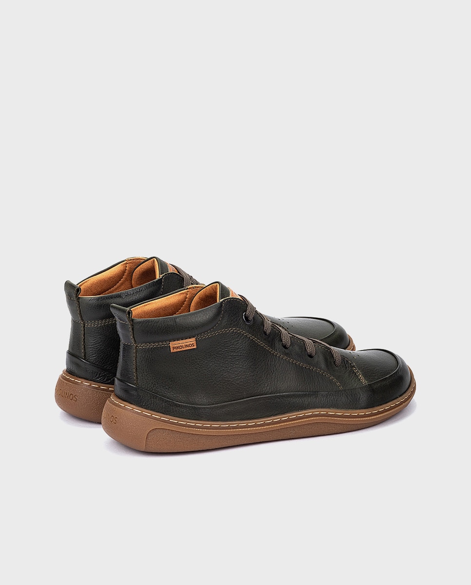 Botines unisex de piel Barefoot unisex - Pikolinos - Verde Verde-3