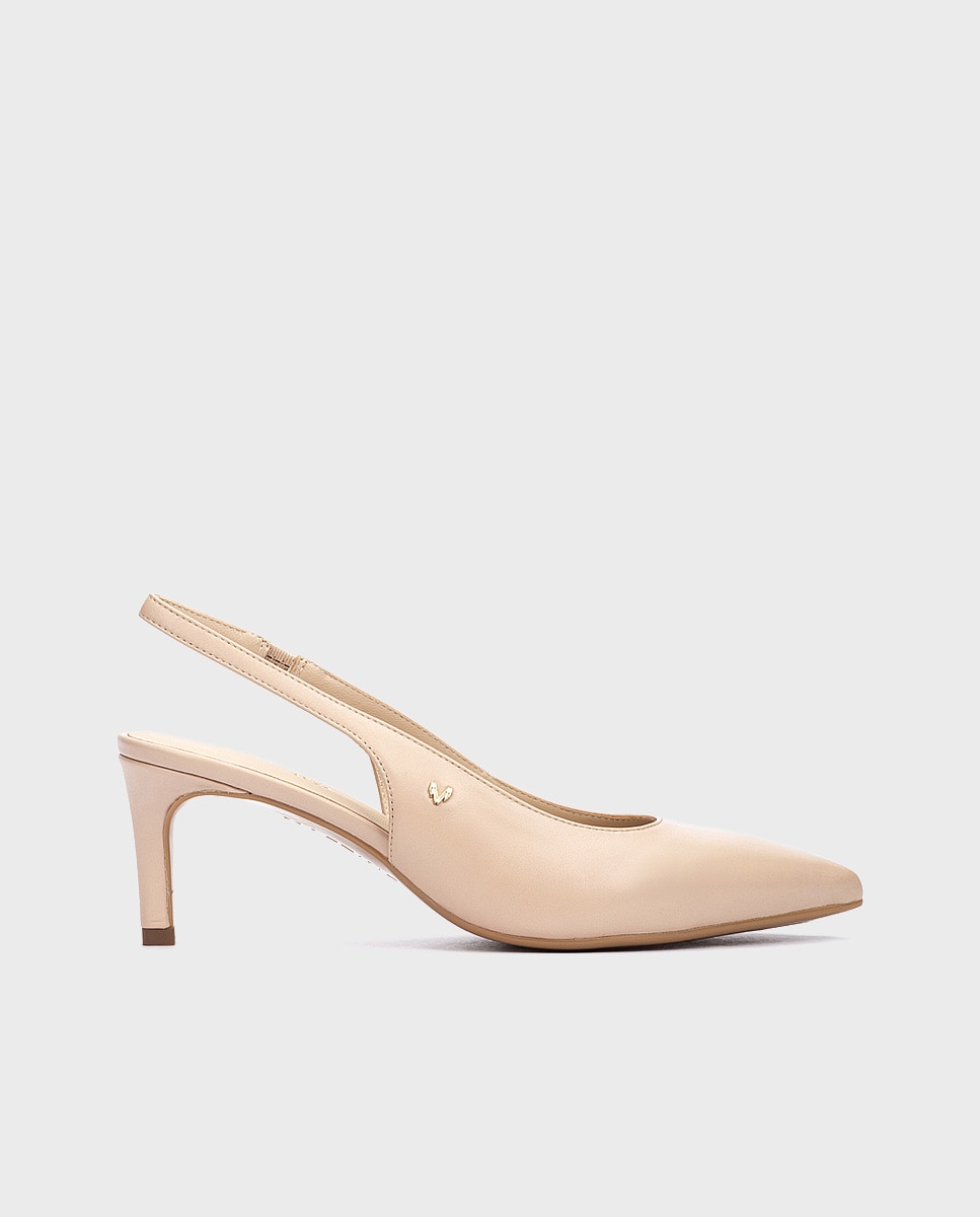 Martinelli - Zapatos de tacón de mujer de piel con elástico.