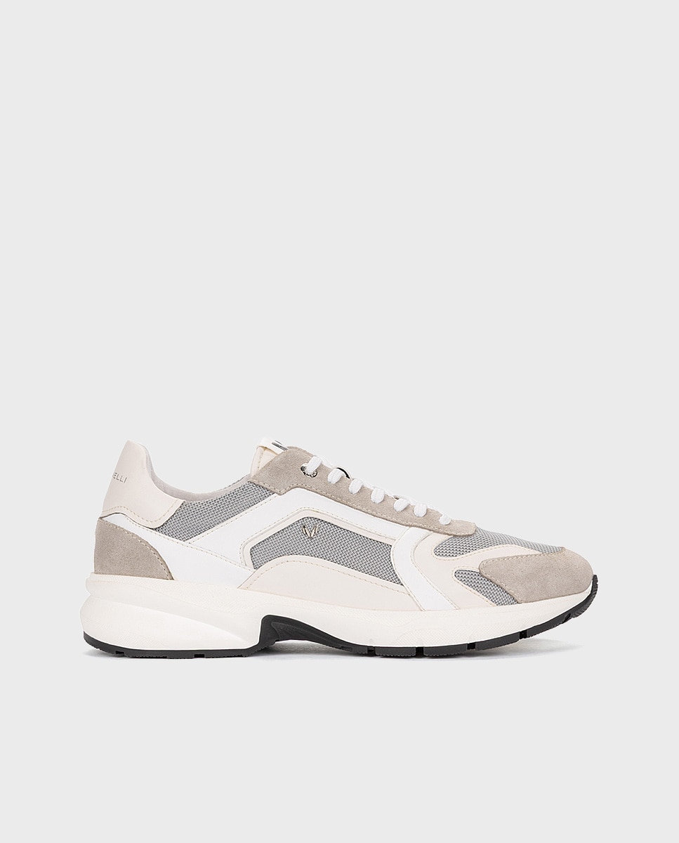 Martinelli - Zapatillas de mujer de piel con cordones en color natural.