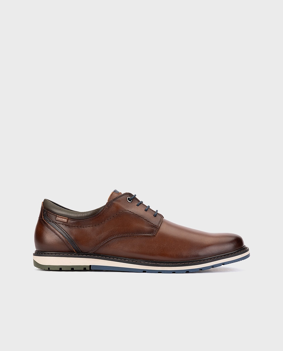 Imagen 0 de Zapatos de cordones de hombre de piel xl con plantilla extraíble Marrón