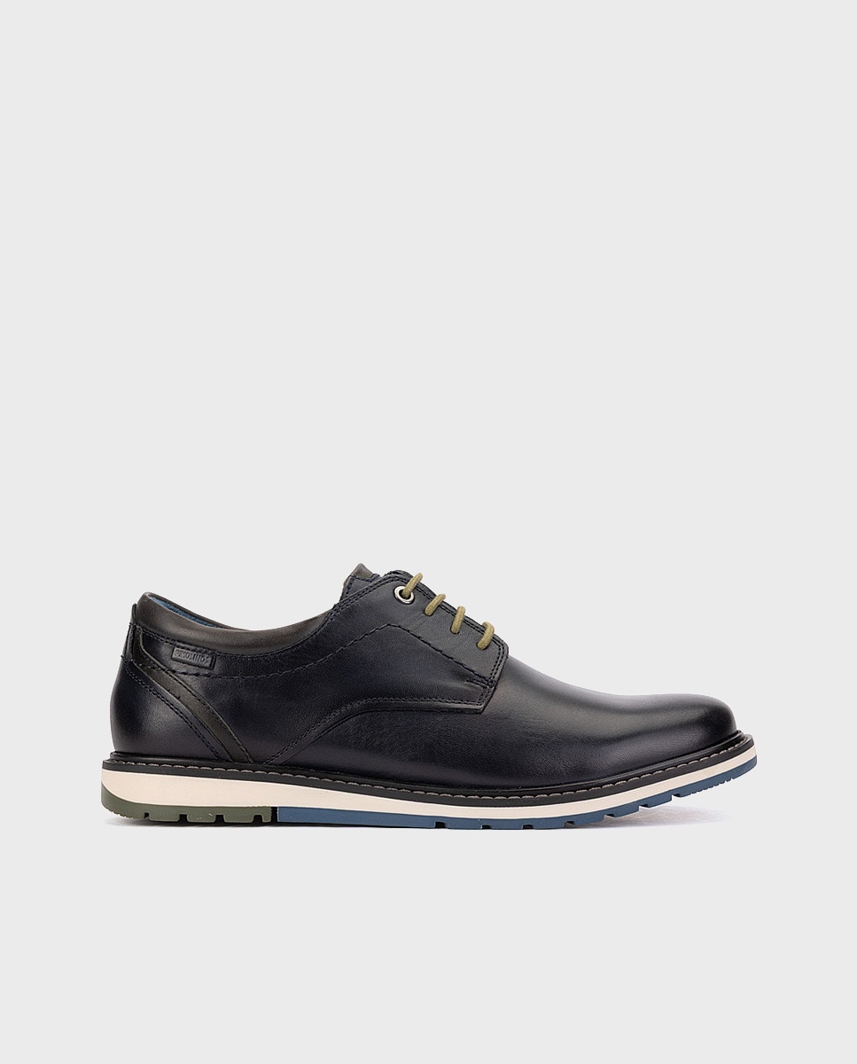 Imagen 1 de Zapatos de cordones de hombre de piel xl con plantilla extraíble Azul